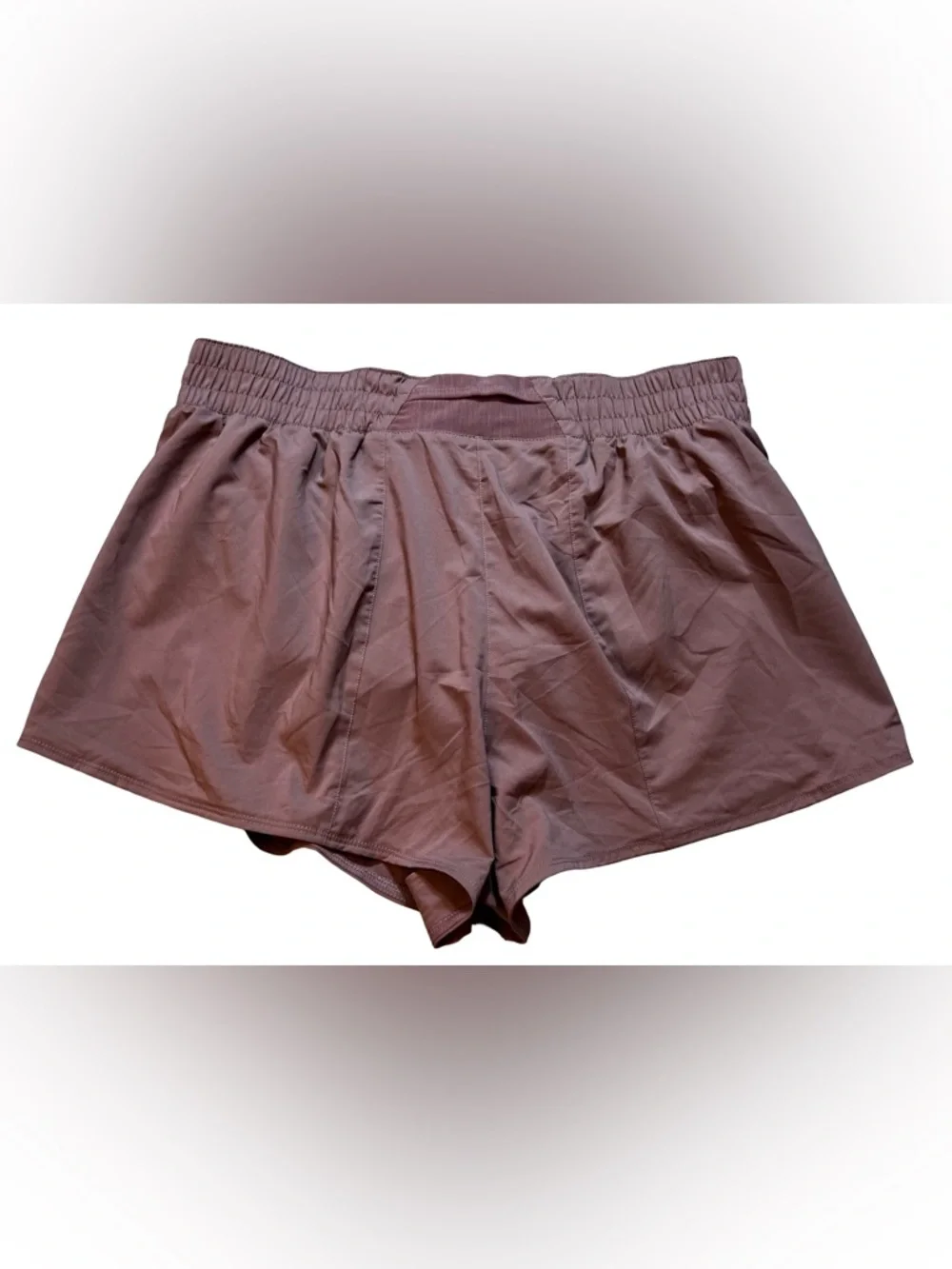 Nike Dri-FIT Running Shorts brief lining Women XL DX6014-208 Mauve Pink Training
